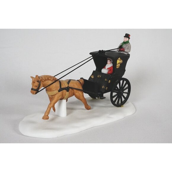 Department 56 Kings Road Cab Dickens Village Accessory #55816 Original Box - Picture 1 of 11